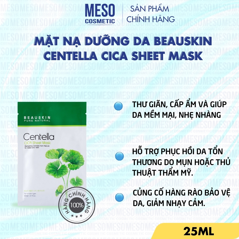 Mặt Nạ Dưỡng Da Beauskin Centella Cica Sheet Mask